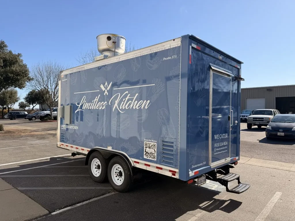 Limitless Kitchen food trailer wrap, photo 14