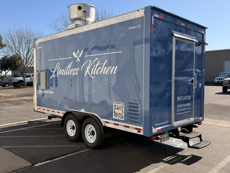 Limitless Kitchen food trailer wrap, photo 15