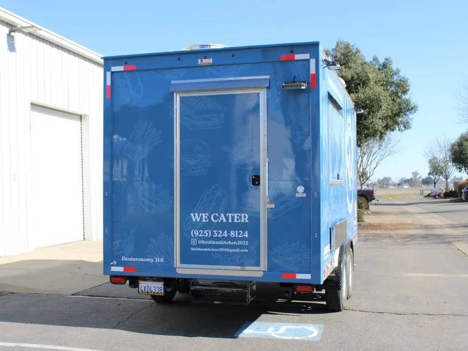 Limitless Kitchen food trailer wrap, photo 16