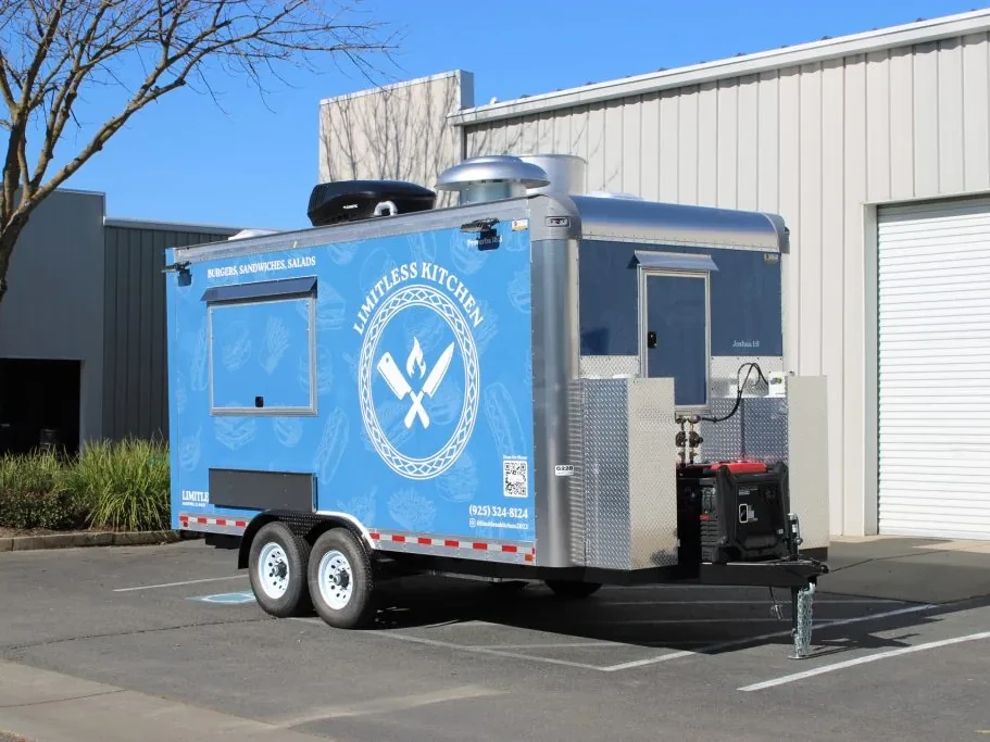 Limitless Kitchen food trailer wrap, photo 17