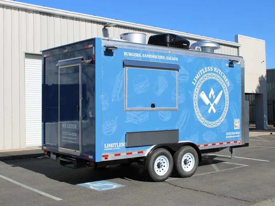 Limitless Kitchen food trailer wrap, photo 18