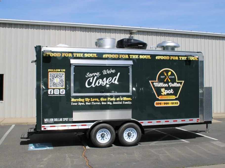Million Dollar Spot food trailer wrap, photo 2