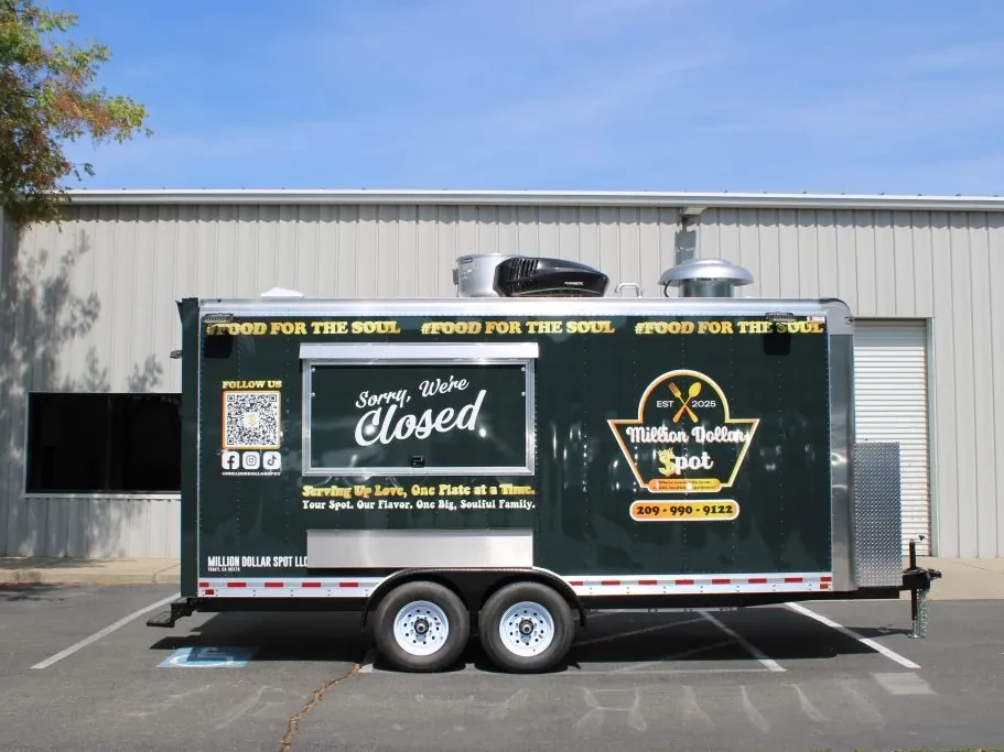 Million Dollar Spot food trailer wrap, photo 3