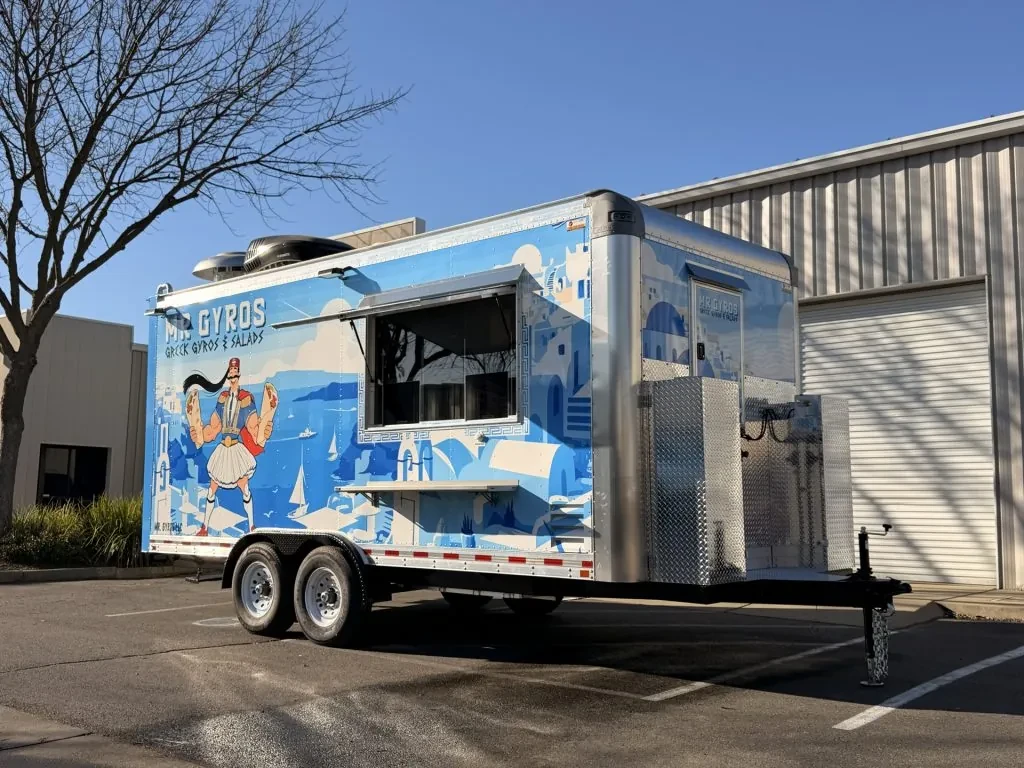 Mr Gyros food trailer wrap, photo 10