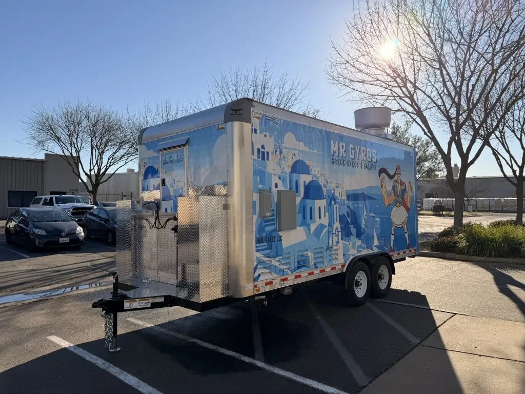 Mr Gyros food trailer wrap, photo 11