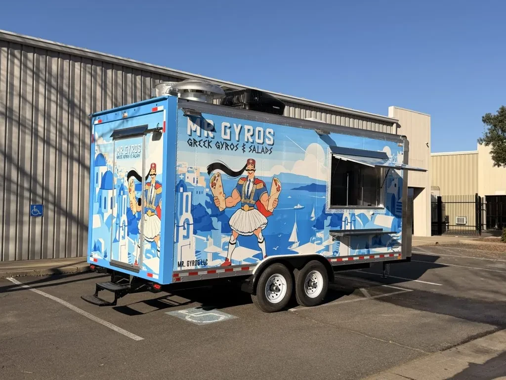 Mr Gyros food trailer wrap, photo 14