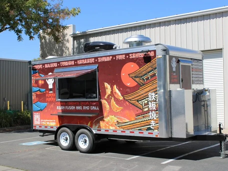 Mr. Yummy Yummy food trailer wrap, photo 3