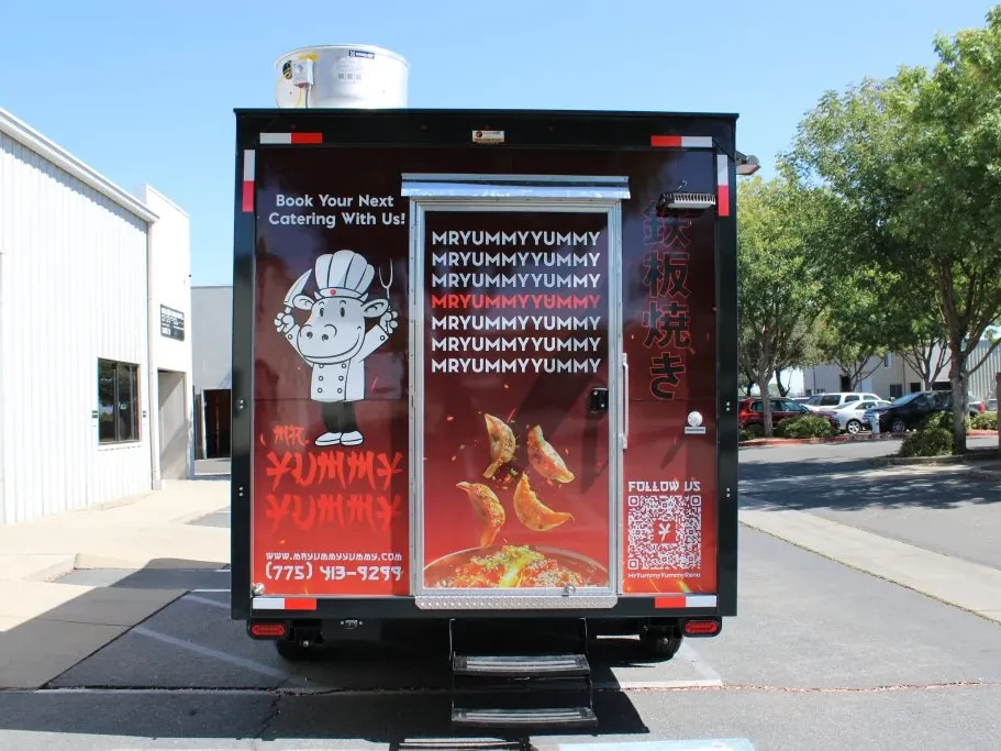 Mr. Yummy Yummy food trailer wrap, photo 4