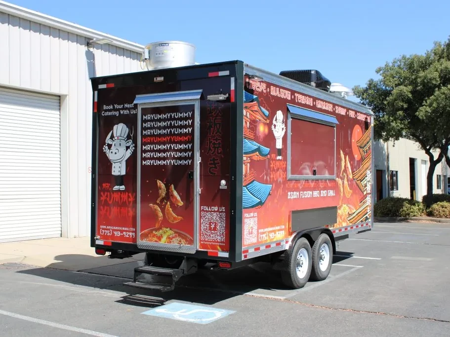 Mr. Yummy Yummy food trailer wrap, photo 5