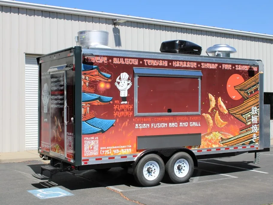 Mr. Yummy Yummy food trailer wrap, photo 6