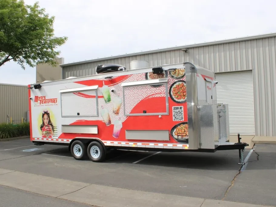 Mya’s Teriyaki food trailer wrap, photo 2