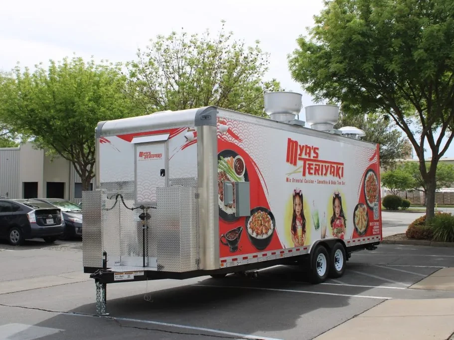 Mya’s Teriyaki food trailer wrap, photo 3