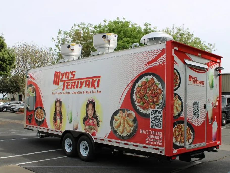 Mya’s Teriyaki food trailer wrap, photo 4