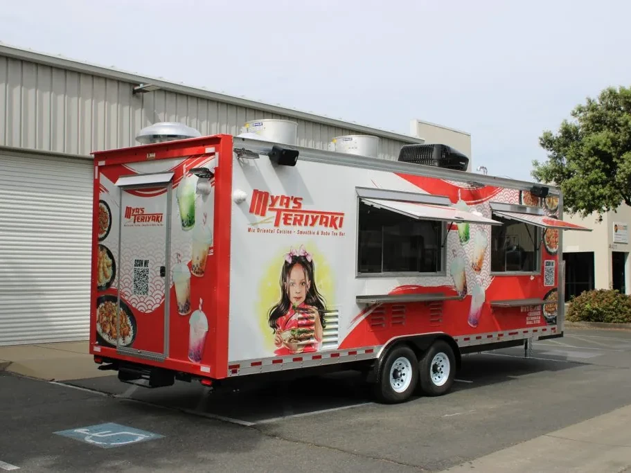 Mya’s Teriyaki food trailer wrap, photo 5