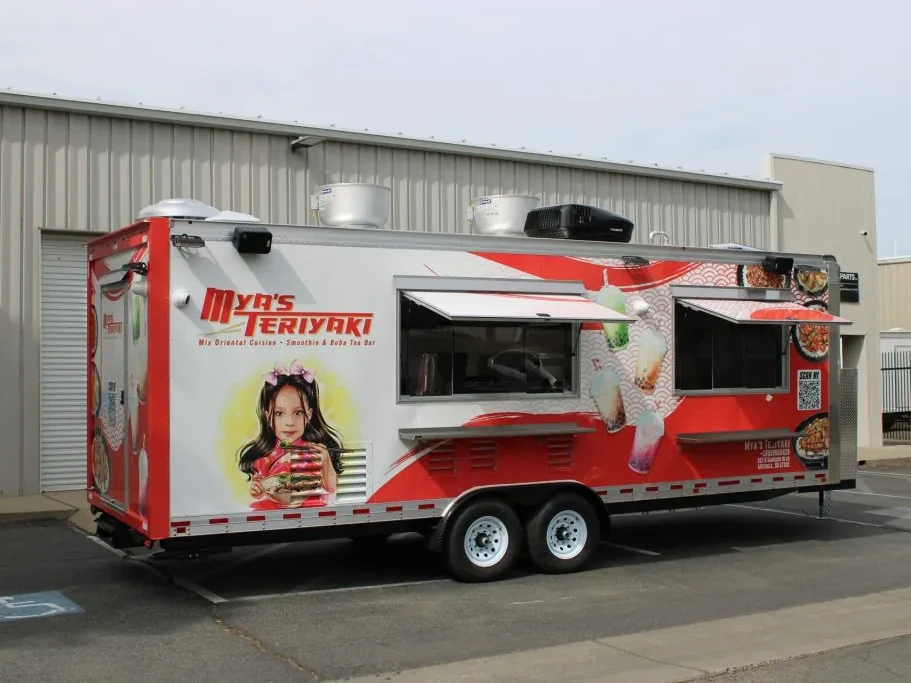 Mya’s Teriyaki food trailer wrap, photo 6