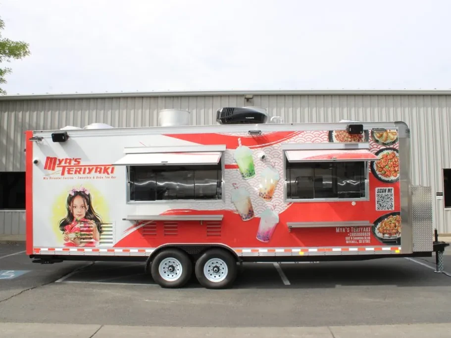 Mya’s Teriyaki food trailer wrap, photo 7