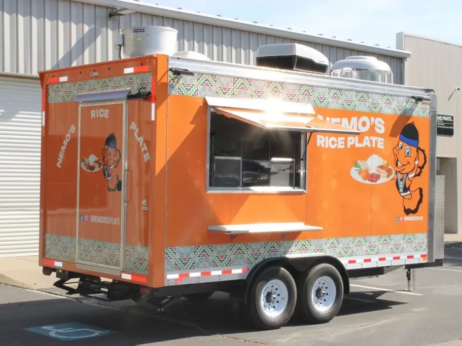 Nemo’s Rice Plate food trailer wrap, photo 1