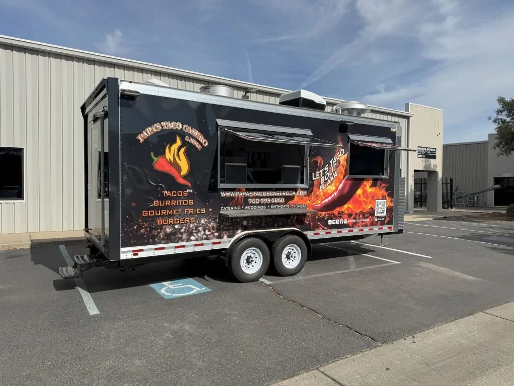 Papa’s Tacos Casero food trailer wrap, photo 20