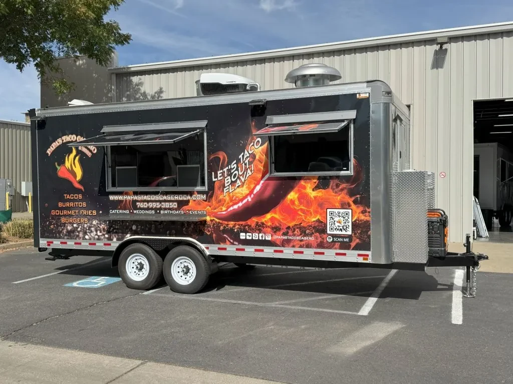 Papa’s Tacos Casero food trailer wrap, photo 21