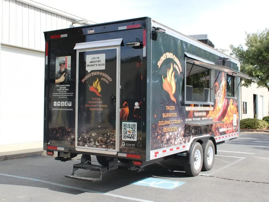 Papa’s Tacos Casero food trailer wrap, photo 6