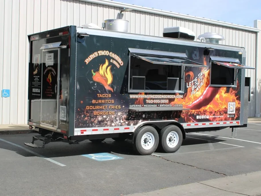 Papa’s Tacos Casero food trailer wrap, photo 7