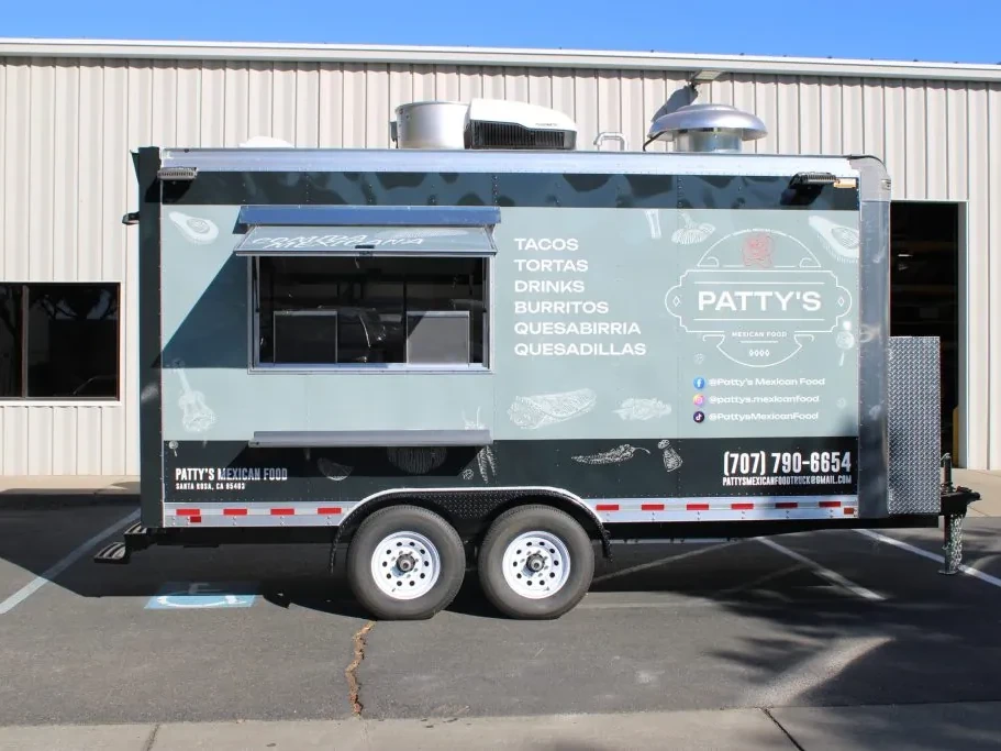 Patty’s Mexican Food food trailer wrap, photo 1