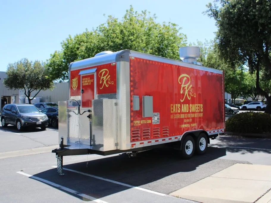 Poppin’ Kettle Corn food trailer wrap, photo 10