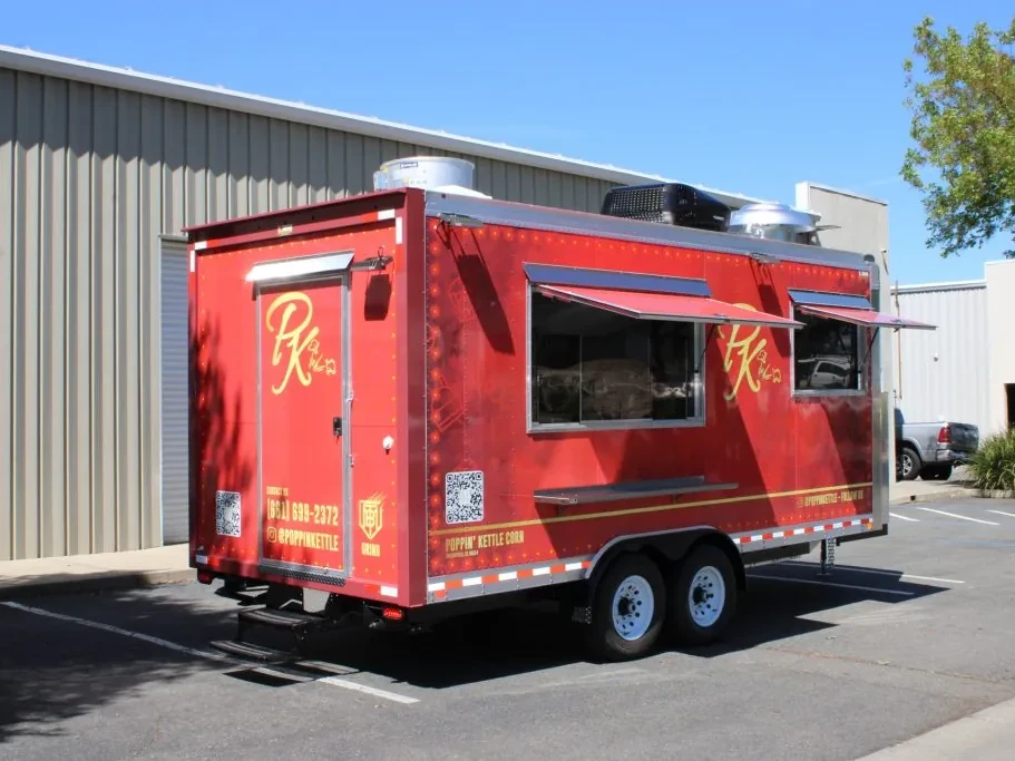 Poppin’ Kettle Corn food trailer wrap, photo 11