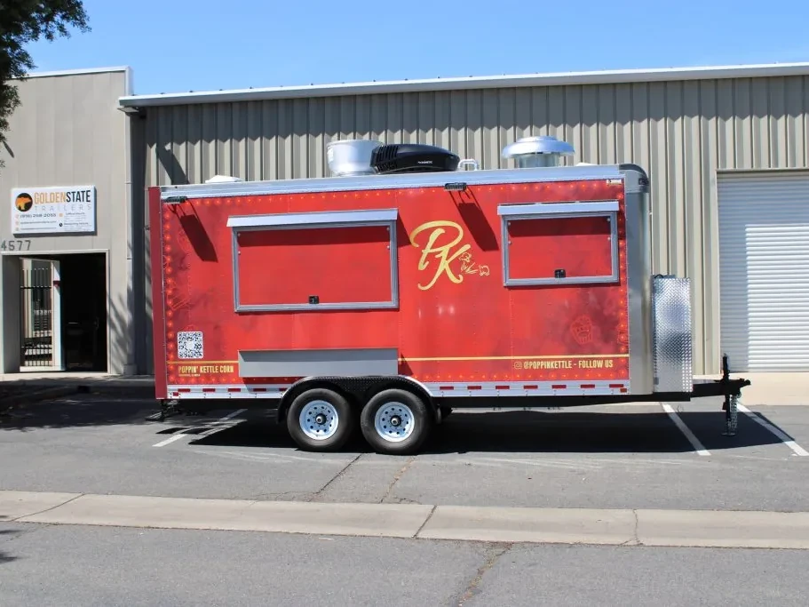 Poppin’ Kettle Corn food trailer wrap, photo 4