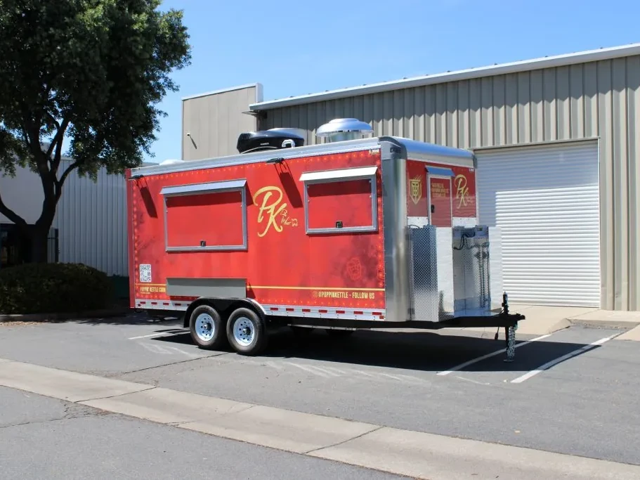 Poppin’ Kettle Corn food trailer wrap, photo 5