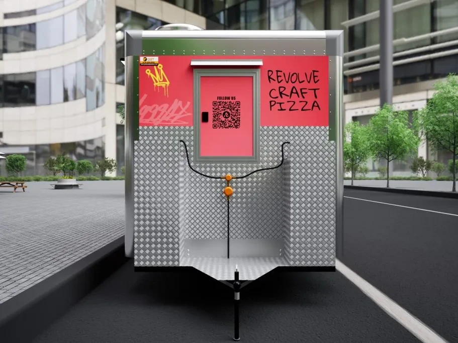 Revolve Craft Pizza food trailer wrap, photo 22