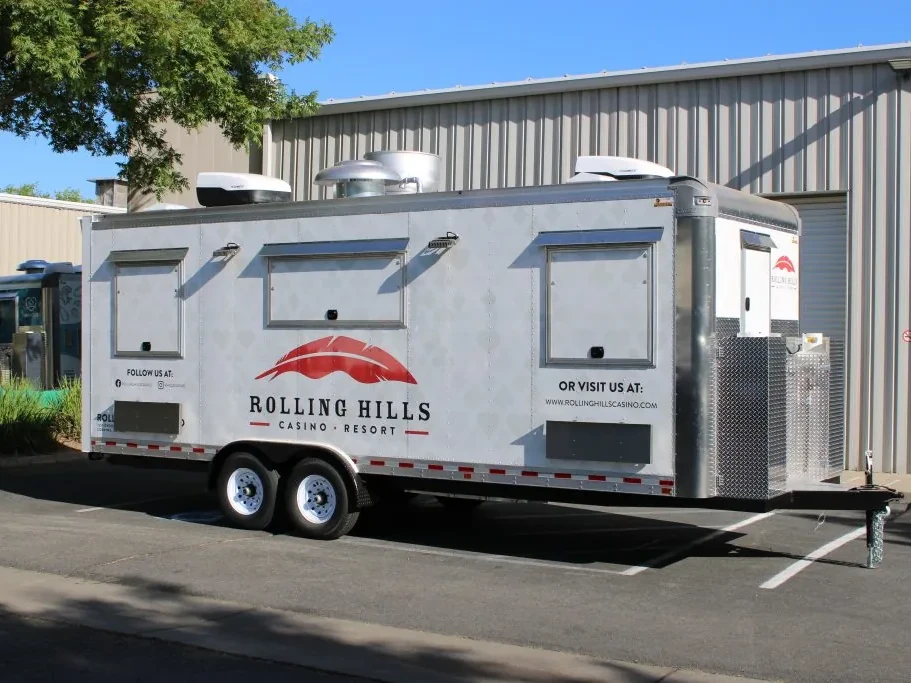 Rolling Hills Casino food trailer wrap, photo 1