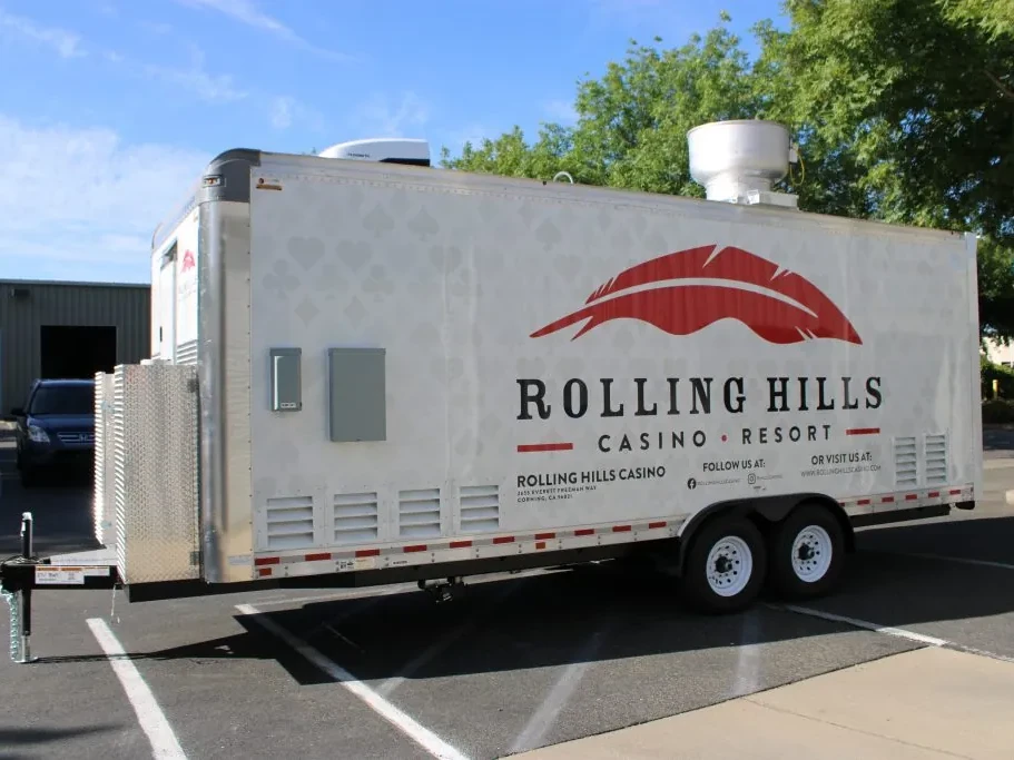 Rolling Hills Casino food trailer wrap, photo 5