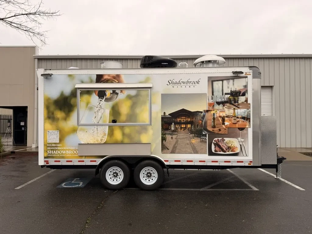 Shadowbrook Winery food trailer wrap, photo 8