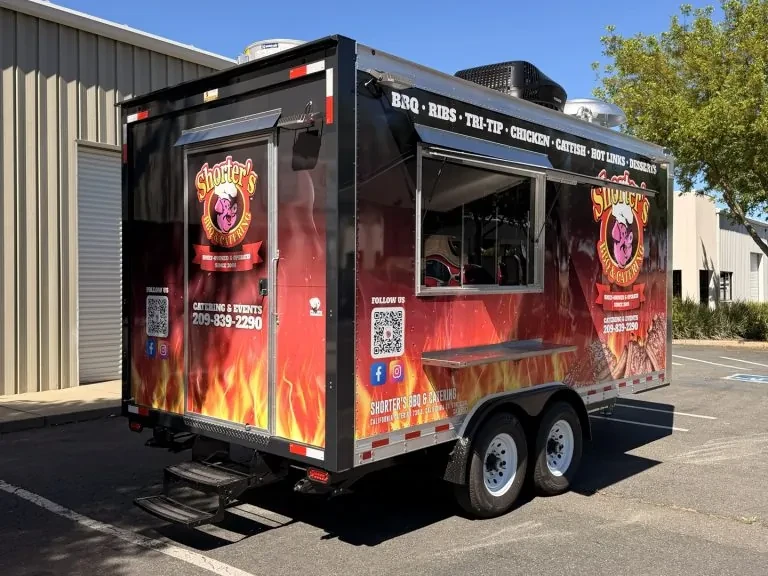 Shorter’s BBQ & Catering food trailer wrap, photo 10