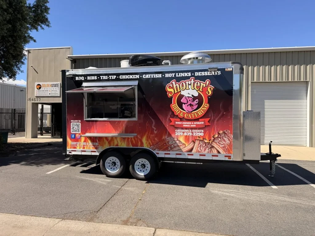 Shorter’s BBQ & Catering food trailer wrap, photo 13