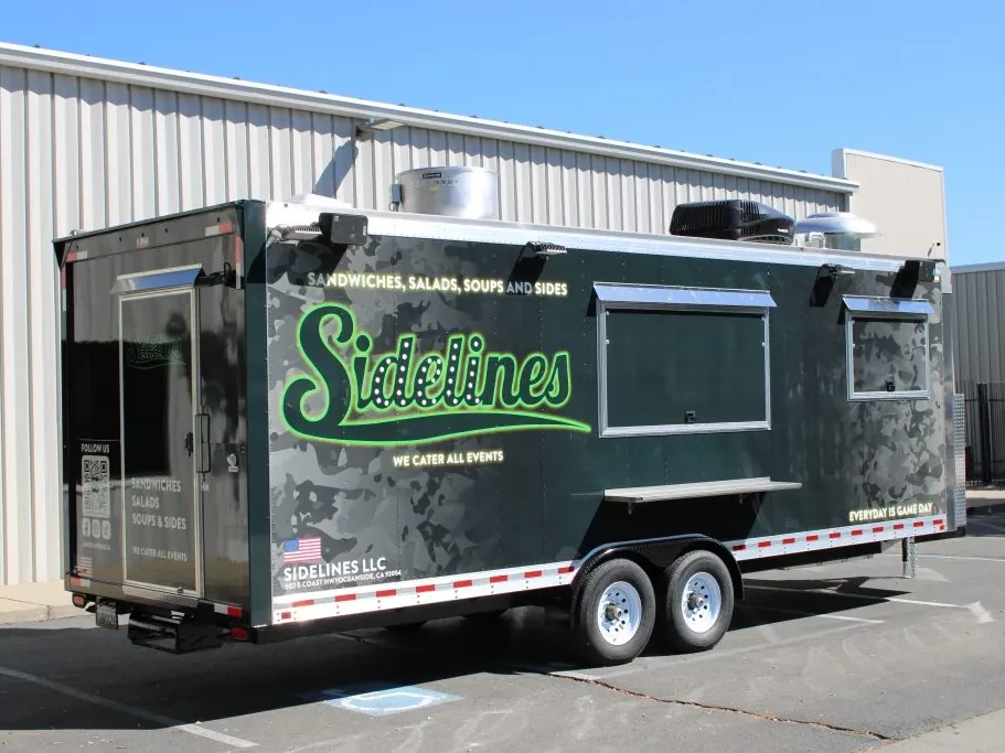 Sidelines food trailer wrap, photo 5
