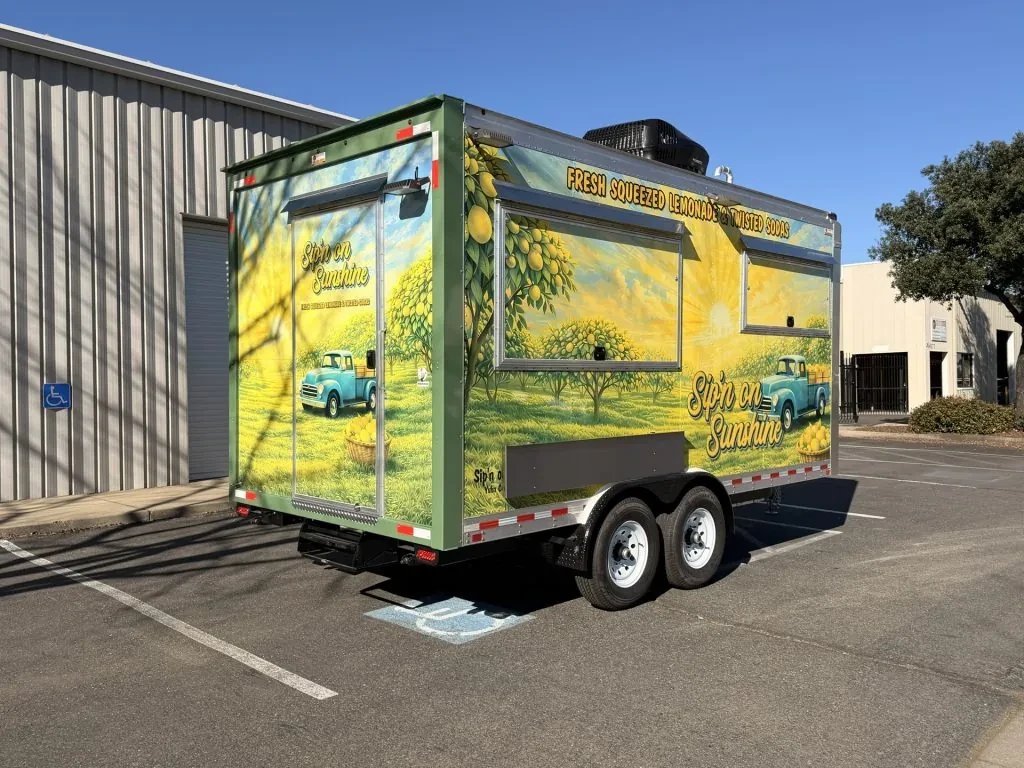 Sip’n on Sunshine food trailer wrap, photo 11