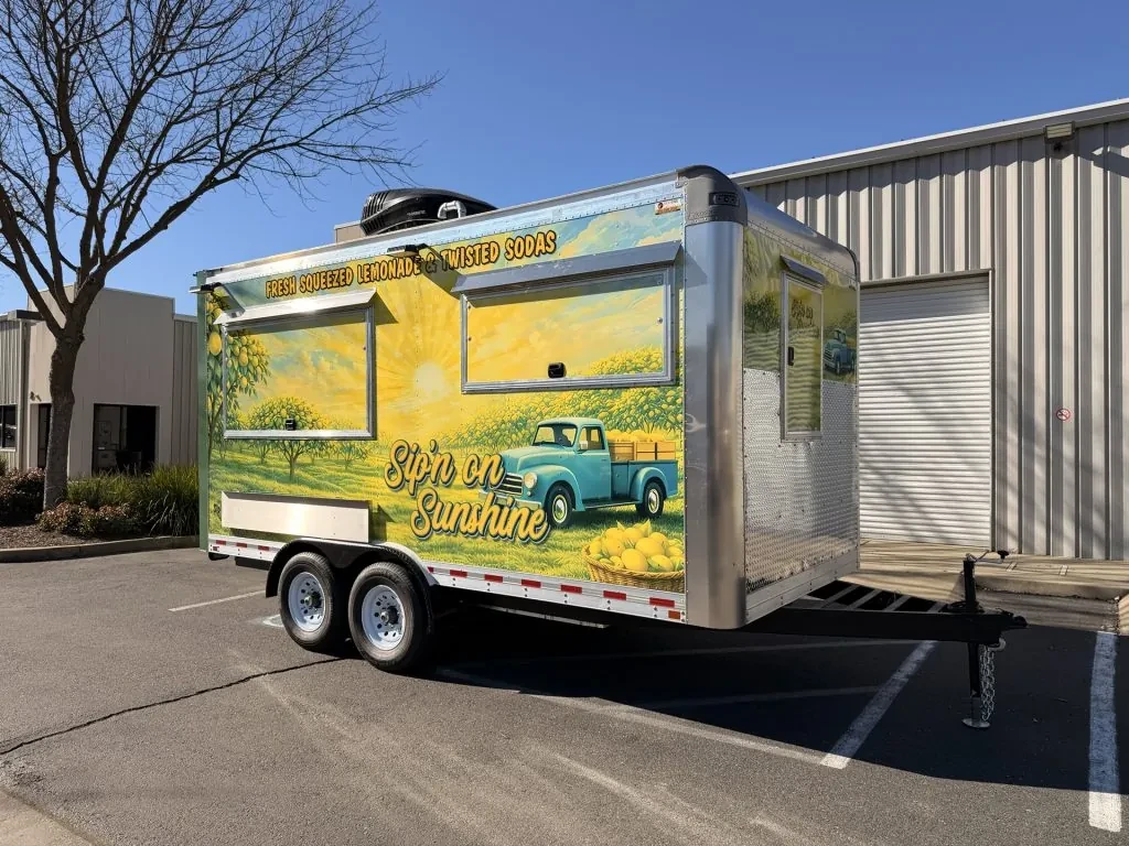 Sip’n on Sunshine food trailer wrap, photo 13