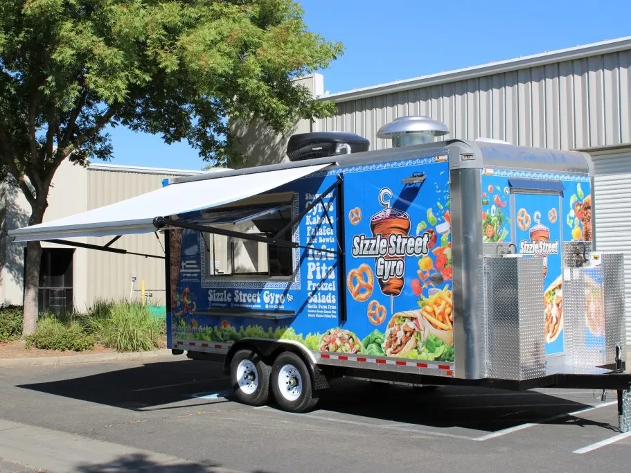 Sizzle Street Gyro food trailer wrap, photo 1
