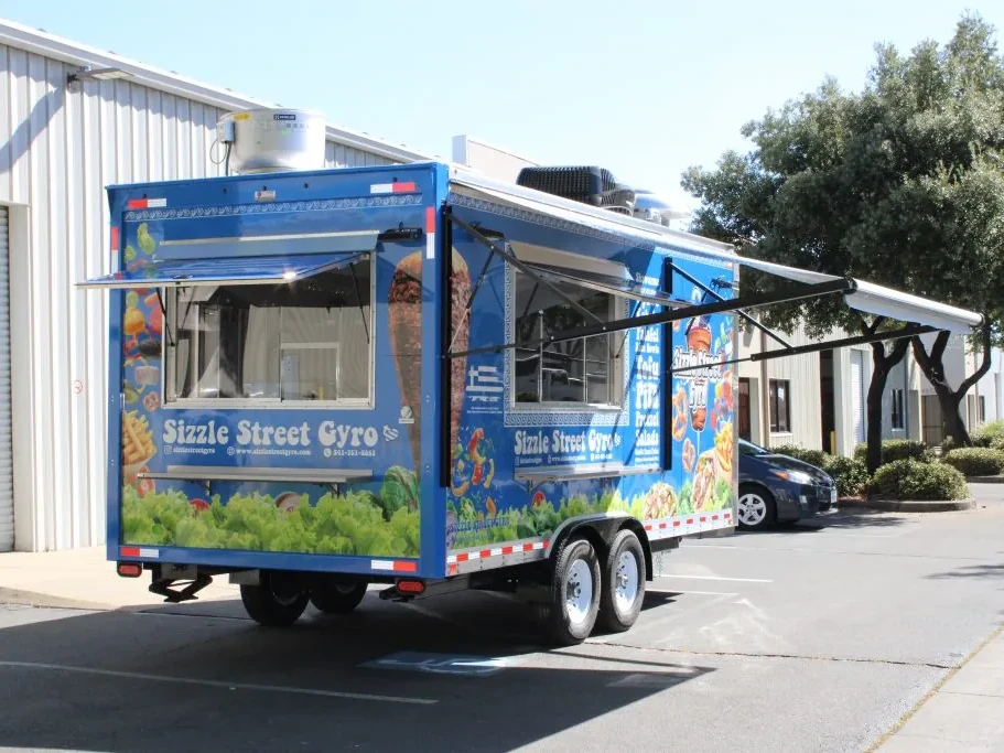 Sizzle Street Gyro food trailer wrap, photo 3
