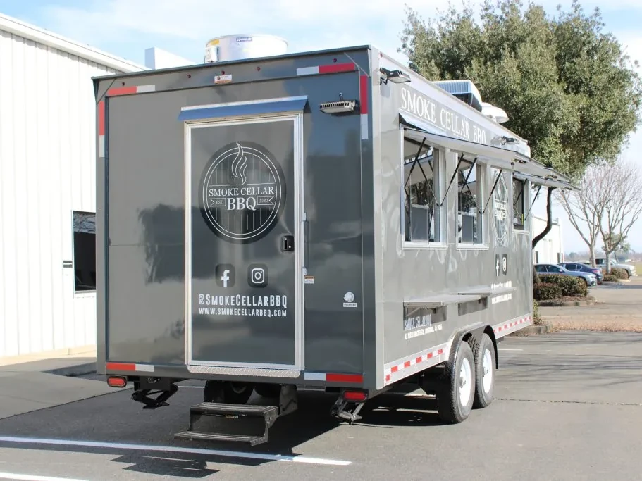Smoke Cellar BBQ food trailer wrap, photo 2