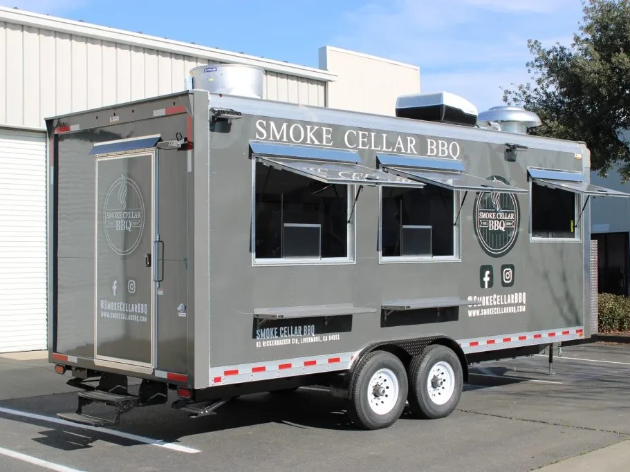 Smoke Cellar BBQ food trailer wrap, photo 3