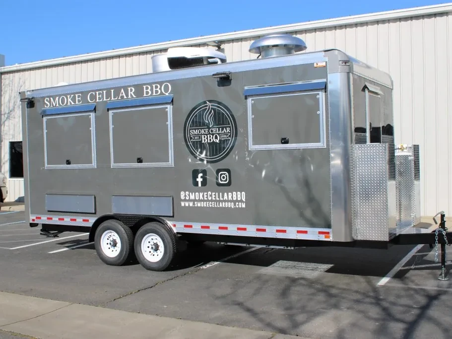 Smoke Cellar BBQ food trailer wrap, photo 8