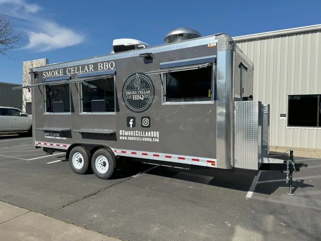 Smoke Cellar BBQ food trailer wrap, photo 9