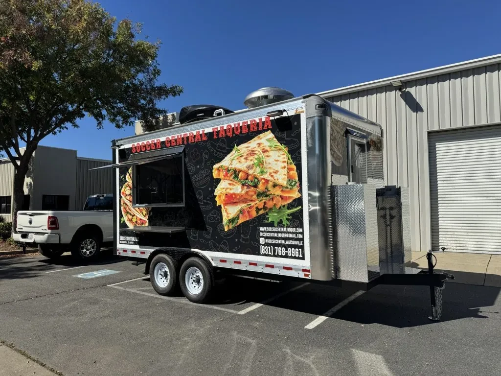 Soccer Central Taqueria food trailer wrap, photo 19
