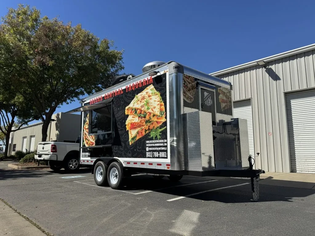 Soccer Central Taqueria food trailer wrap, photo 21