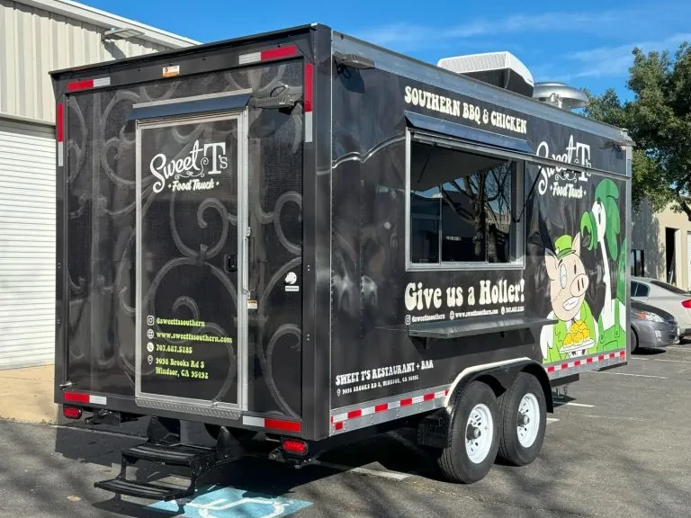 Sweet T’s Restaurant + Bar food trailer wrap, photo 1