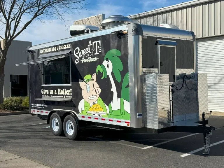 Sweet T’s Restaurant + Bar food trailer wrap, photo 2