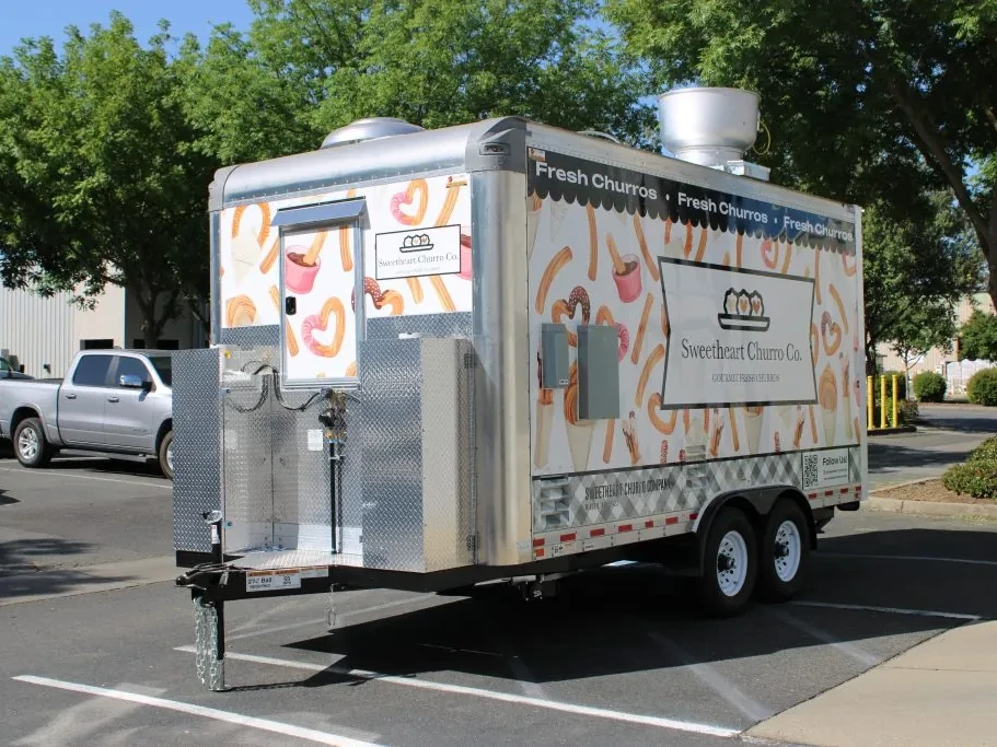 Sweetheart Churro Co. food trailer wrap, photo 1